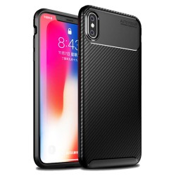 Apple Iphone X/Xs Black Auto Focus Vennus Carbon Silicone Gel Case