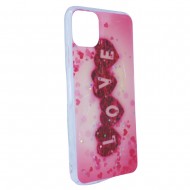 Funda De Gel De Silicona Apple Iphone 11 Pro Max Rosa LOVE