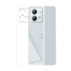 Capa Silicone Gel Motorola Moto G84 Transparente Com Protetor De Câmera