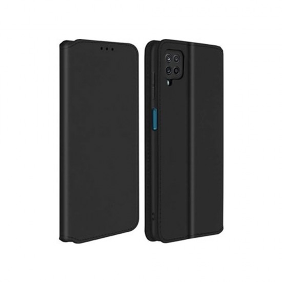 Funda De Silicona Flip Cover Samsung Galaxy A12 Negro