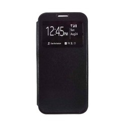 Funda De Silicona Flip Cover Con Candy Window Samsung Galaxy A9 2018 Negro