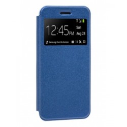 Funda Flip Cover Con Ventana Candy Samsung Galaxy A8 Plus Azul