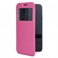 Funda De Silicona Flip Cover Con Candy Window Samsung Galaxy A02 Rosa