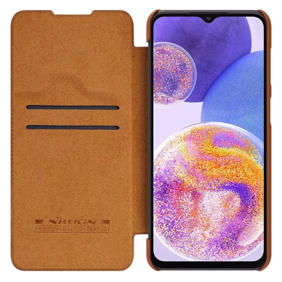 Nillkin Quin Leather Samsung Galaxy A13 5G Brown Flip Cover Case