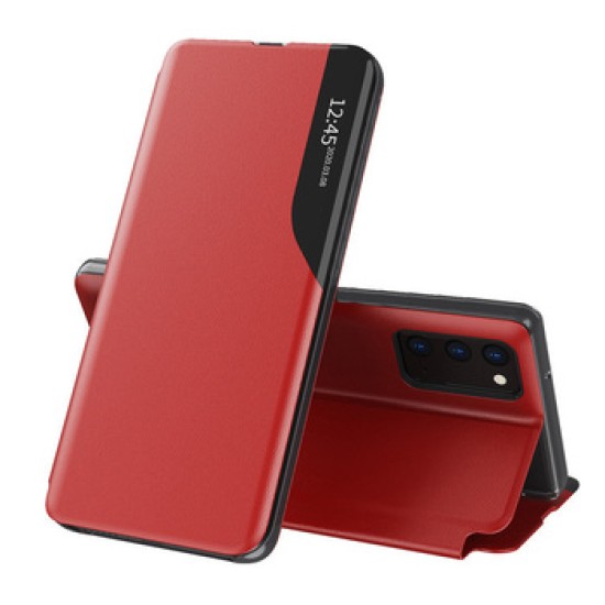 Funda Flip Cover Smart View Xiaomi Redmi Note 11/Note 11s/Poco M4 Pro 5G Rojo