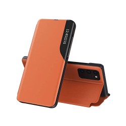 Funda Flip Cover Smart View Samsung Galaxy A02S Naranja