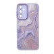 Capa Silicone Tpu Samsung Galaxy A24 4g Lilás Glitter Com Lente Protetora De Câmera Elektro