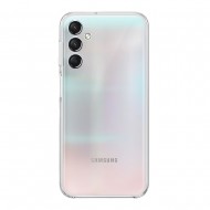 Funda De Silicona Samsung Galaxy A24 Transparente Con Protector De Cámara