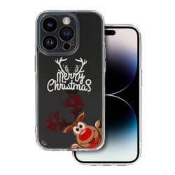 Samsung Galaxy A24 4G/A25 5G Transparent Christmas Silicone Case Design 1 With Camera Protector