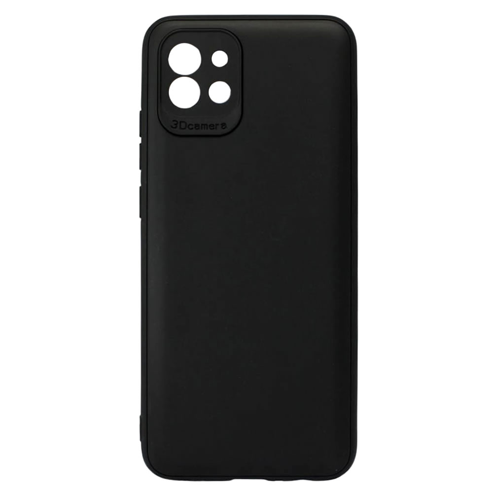 Samsung Galaxy A03 Black With Camera Protector Silicone Gel Case