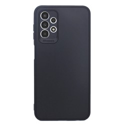 Funda De Silicona Samsung Galaxy A13 4G A135/A137 Negro Con Protector De Cámara 3D