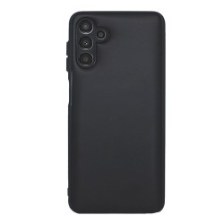 Funda De Silicona Samsung Galaxy A13 5G/A04s Negra De Piel Con Protector De Cámara