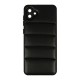 Capa Silicone Samsung Galaxy A04 Preto Leather Almofadada Com Protetor De Câmera D2