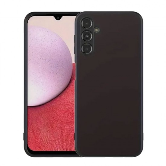 Funda De Silicona Samsung Galaxy A15 Negra Con Protector De Cámara