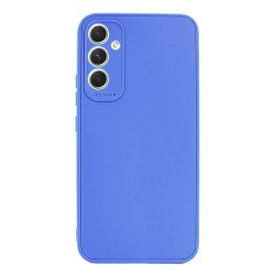 Funda De Silicona Samsung Galaxy S24 FE Azul Con Protector De Cámara 3D