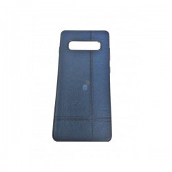 Funda de silicona Samsung Galaxy S10 azul cuero