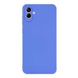 Samsung Galaxy A04 Blue Silicone Case With 3D Camera Protector