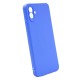 Samsung Galaxy A04 Blue Silicone Case With 3D Camera Protector