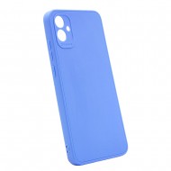 Capa Silicone Gel Samsung Galaxy A04e Azul Com Protetor De Câmera 3d