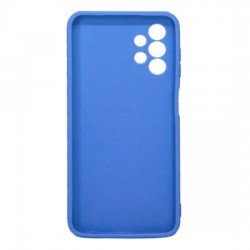 Samsung Galaxy A23 Blue Silicone Case With 3D Camera Protector