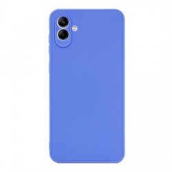 Samsung Galaxy A05 Blue Silicone Case With 3D Camera Protector