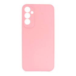 Samsung Galaxy A34 5G Pink Silicone Case With 3D Camera Protector