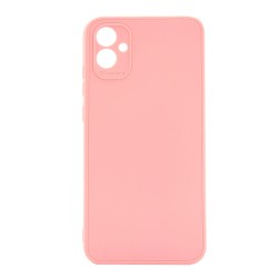 Samsung Galaxy A04e Pink Silicone Gel Case With 3D Camera Protector