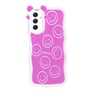 Samsung Galaxy A54 Pink Emoji Silicone Case