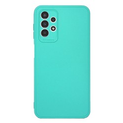 Funda De Silicona Samsung Galaxy A13 4G A135/A137 Verde Turquesa Con Protector De Cámara 3D