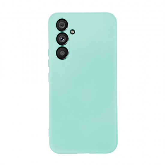 Funda De Silicona Samsung Galaxy S24 Verde Turquesa Con Protector De Cámara