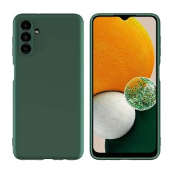 Capa Silicone Samsung Galaxy A16 Verde Escuro Com Protetor De Câmera