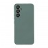 Funda De Silicona Samsung Galaxy S24 Verde Oscuro Con Protector De Cámara