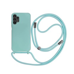 Samsung Galaxy A13 4G Turquoise Green Silicone Case With String