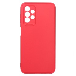 Funda De Silicona Samsung Galaxy A13 4G A135/A137 Rojo Con Protector De Cámara 3D