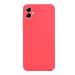 Samsung Galaxy A04e Red Silicone Gel Case With 3D Camera Protector