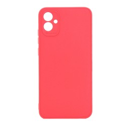 Samsung Galaxy A04e Red Silicone Gel Case With 3D Camera Protector