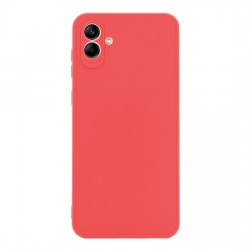 Samsung Galaxy A05 Red Silicone Case With 3D Camera Protector