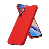 Funda De Silicona Samsung Galaxy A15 Roja Con Protector De Cámara