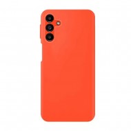 Funda De Silicona Samsung Galaxy A14 4G/5G Naranja Con Protector De Cámara