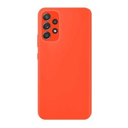 Samsung Galaxy A53 5G Orange Silicone Case With Camera Protector