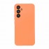 Funda De Silicona Samsung Galaxy S24 Naranja Con Protector De Cámara