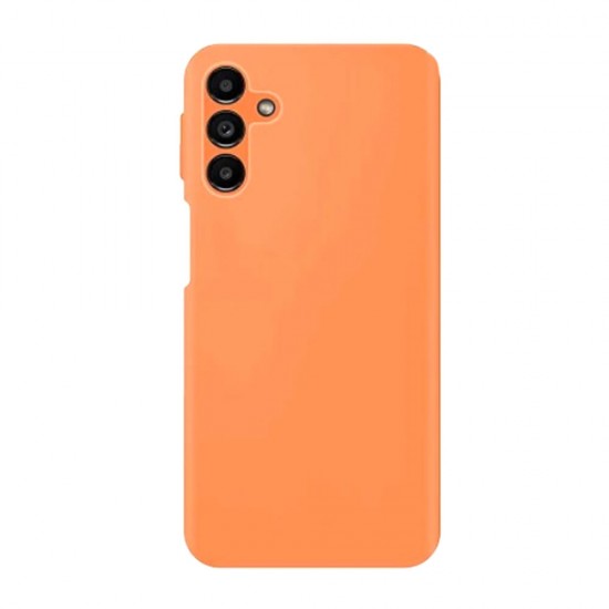 Funda De Silicona Samsung Galaxy A15 Naranja Con Protector De Cámara