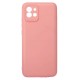 Capa Silicone Samsung Galaxy A03 Rosa Clara Com Protetor De Câmera