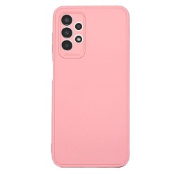 Funda De Silicona Samsung Galaxy A13 4G A135/A137 Rosa Claro Con Protector De Cámara 3D