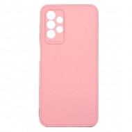 Funda De Silicona Samsung Galaxy A23 Rosa Con Protector De Cámara 3D