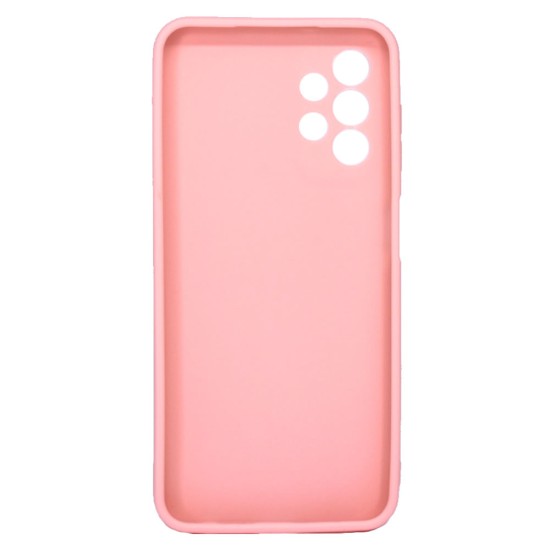 Funda De Silicona Samsung Galaxy A23 Rosa Con Protector De Cámara 3D