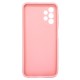 Funda De Silicona Samsung Galaxy A23 Rosa Con Protector De Cámara 3D