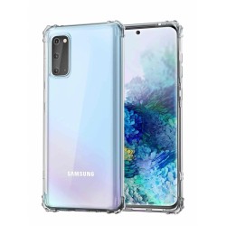 Funda de silicona rígida protectora contra golpes Samsung Galaxy S11E/S20 Transparente