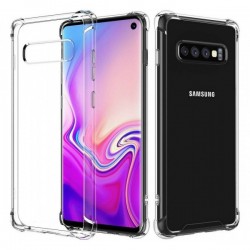 Funda de silicona dura antigolpes Samsung Galaxy S10 Plus transparente