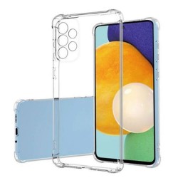 Funda De Silicona Dura Antigolpes Samsung Galaxy A13 4G/A135 Transparente Con Protector De Cámara